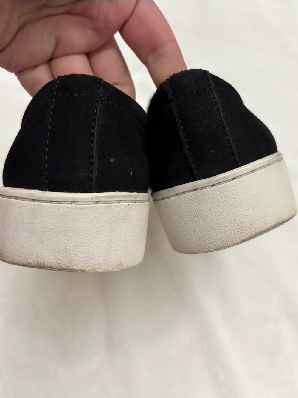 Vionic Black Nubuck Midi Slip On Sneaker Casual Chic Women’s Size 6 - Picture 7 of 9